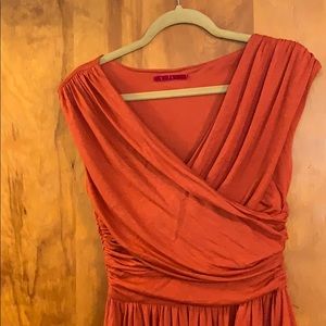 Burnt orange Anthropologie size S Jersey dress.